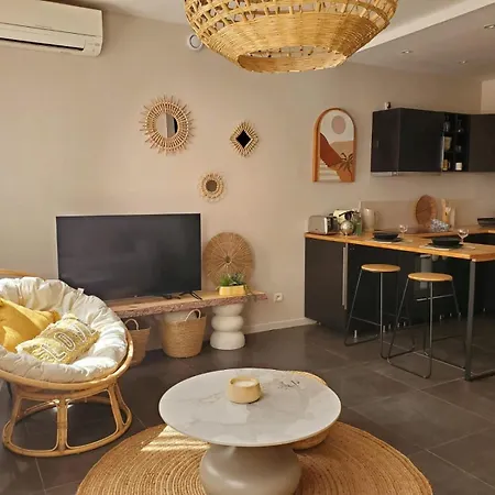 La Terrasse Des Amandiers - Clim - Centre Апартаменты *